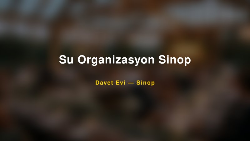 Su Organizasyon Sinop Nişan ve Davet Organizasyonu İpuçları — 1